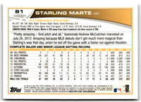 2013 Topps Chrome Starling Marte #81