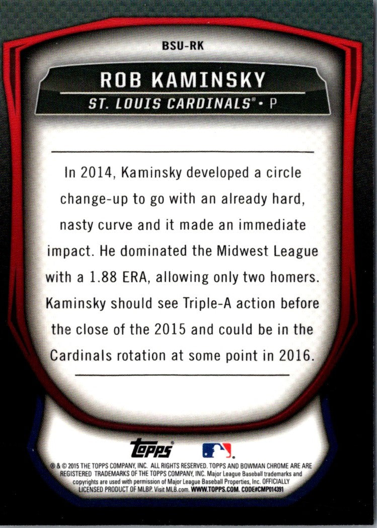 2015 Bowman Chrome Scouts Update Rob Kaminsky