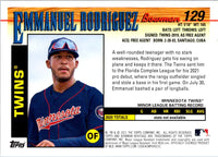 2021 Bowman Heritage Emmanuel Rodriguez #129