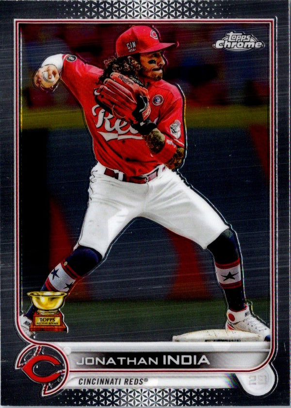 2022 Topps Chrome Jonathan India #182