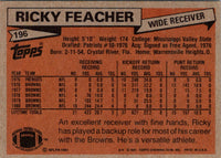 1981 Topps Ricky Feacher #196 Rookie