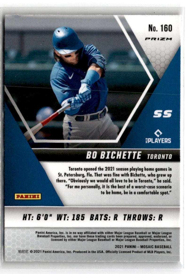 2021 Panini Mosaic Pink Camo Bo Bichette