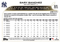 2022 Topps Gary Sanchez #625