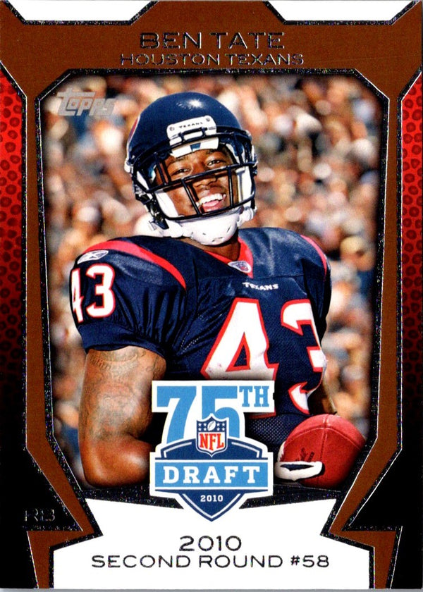 2010 Topps Draft 75th Anniversary Ben Tate #75DA-10