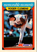 1988 Topps Kmart Memorable Moments Roger Clemens #7