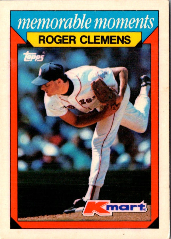 1988 Topps Kmart Memorable Moments Roger Clemens #7