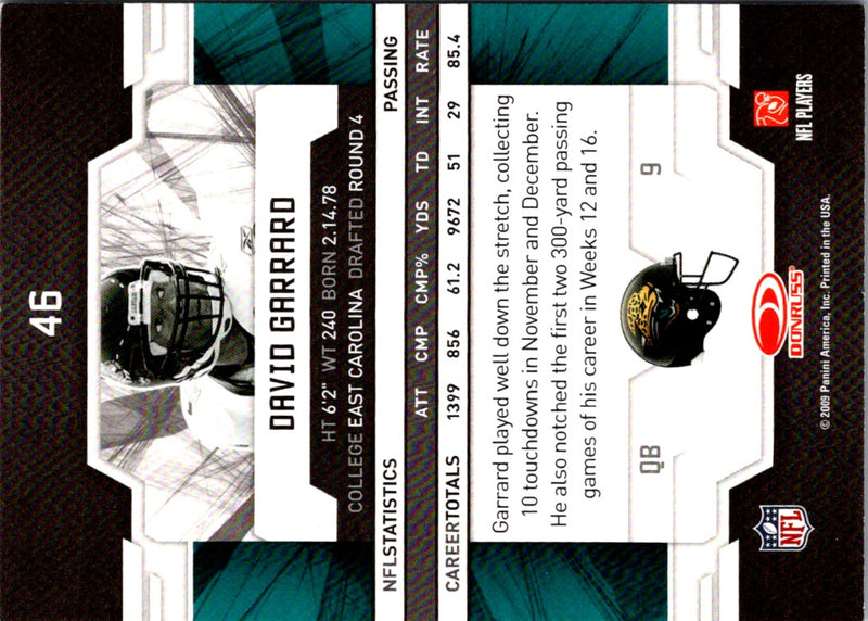 2009 Donruss Elite David Garrard