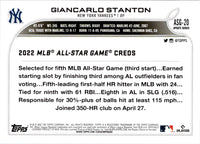 2022 Topps Update 2022 MLB All-Star Game Giancarlo Stanton #ASG-20