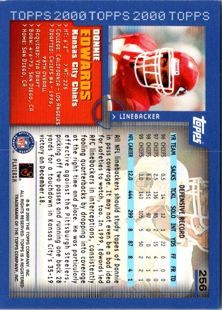 2000 Topps Collection Donnie Edwards