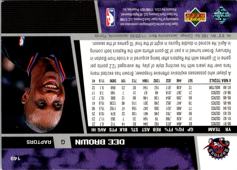 1998 Upper Deck Dee Brown