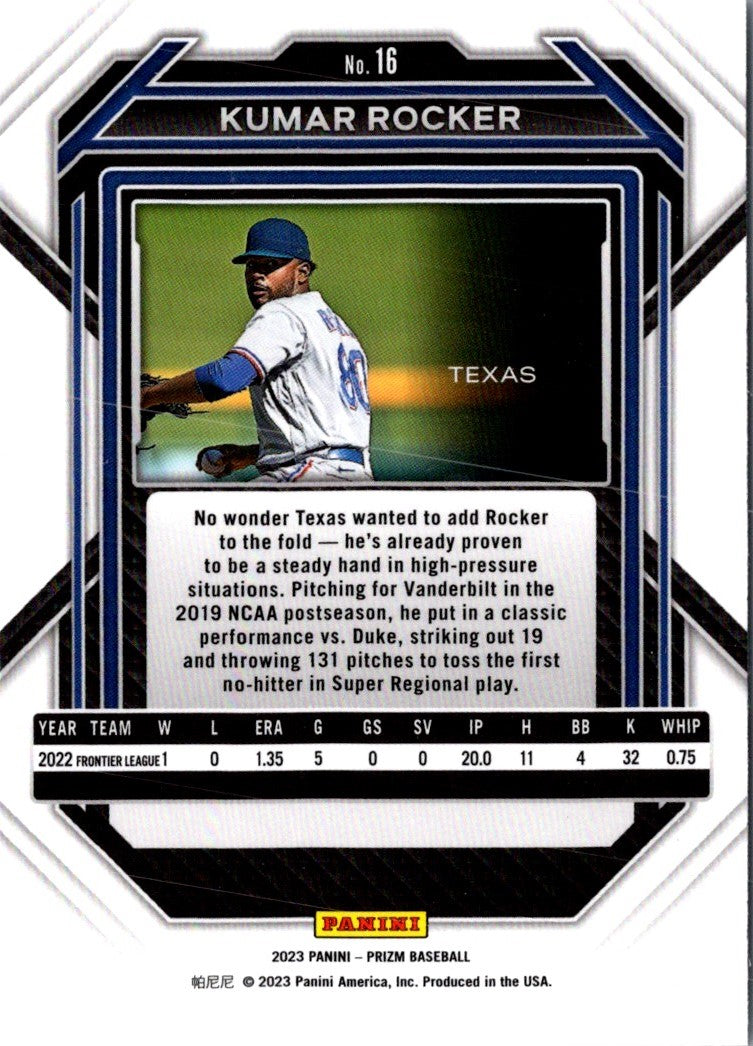 2023 Panini Prizm Kumar Rocker