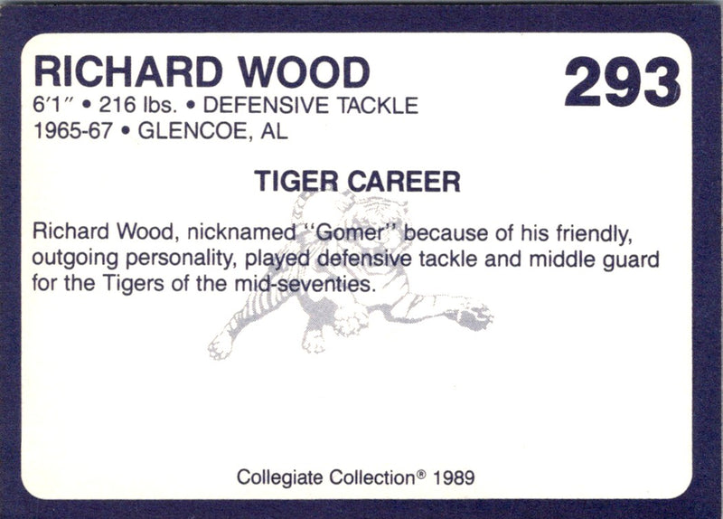 1989 Collegiate Collection Auburn Coke 580 Richard Wood