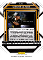 2023 Panini Prizm Blue Ice Nick Gonzales #129