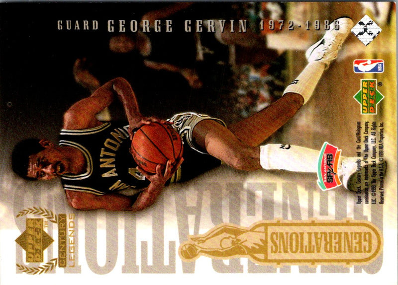 1999 Upper Deck Century Legends Generations Grant Hill/George Gervin