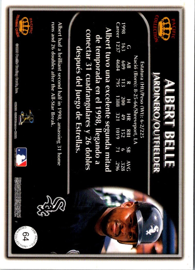 1999 Pacific Crown Collection Albert Belle