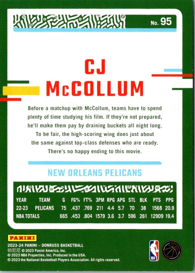 2023 Donruss CJ McCollum