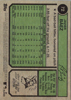 2023 Topps Heritage Red Border Javier BÃ¡ez #72