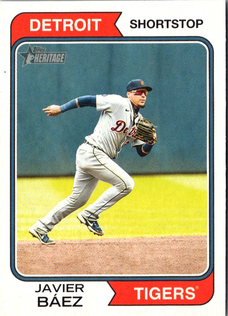 2023 Topps Heritage Red Border Javier BÃ¡ez