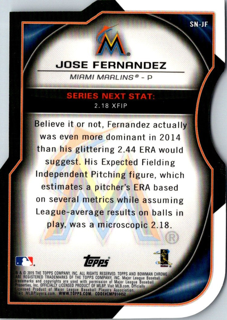 2015 Bowman Chrome Series Next Die Cuts Jose Fernandez