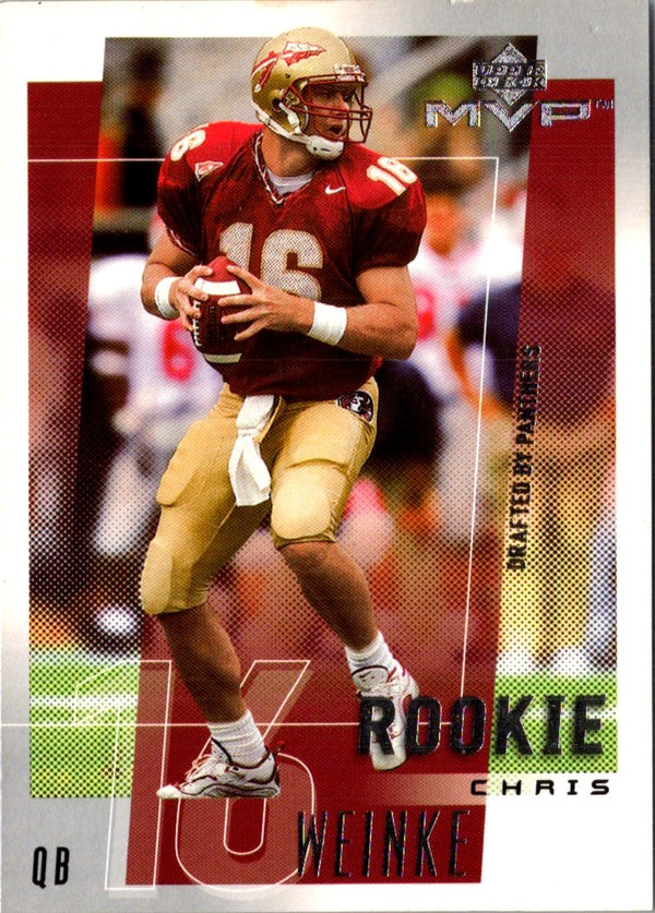 2001 Upper Deck MVP Chris Weinke #286 Rookie