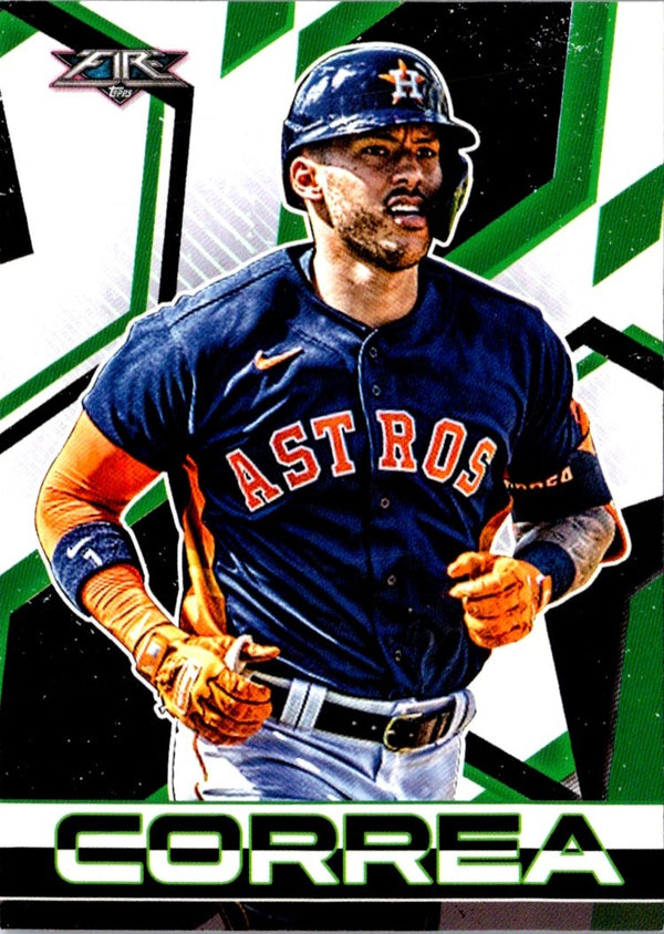 2021 Topps Fire Carlos Correa #5