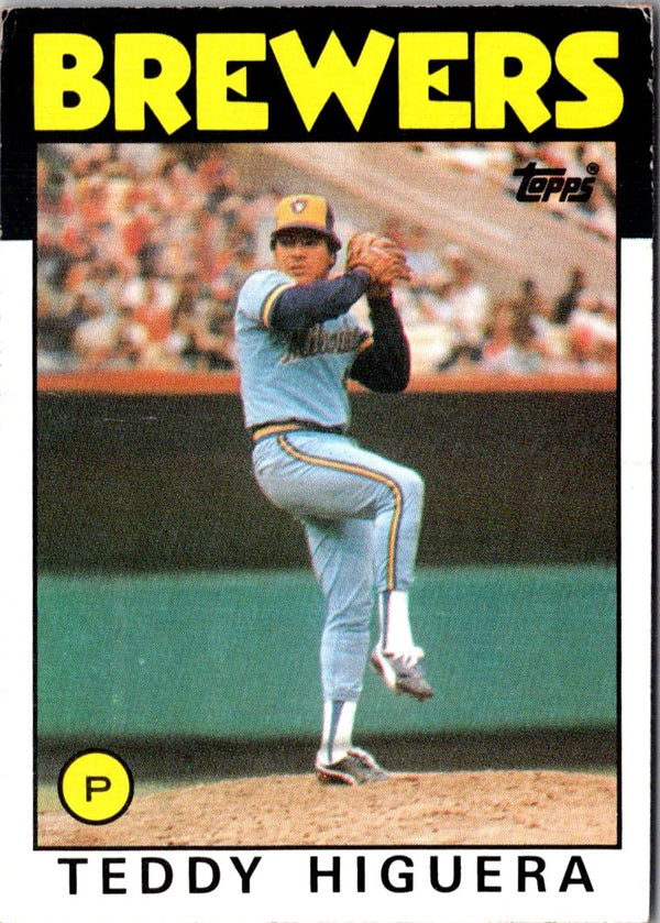 1986 Topps Teddy Higuera #347 Rookie