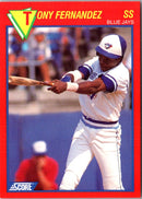 1989 Score Baseball's 100 Hottest Players Tony Fernandez