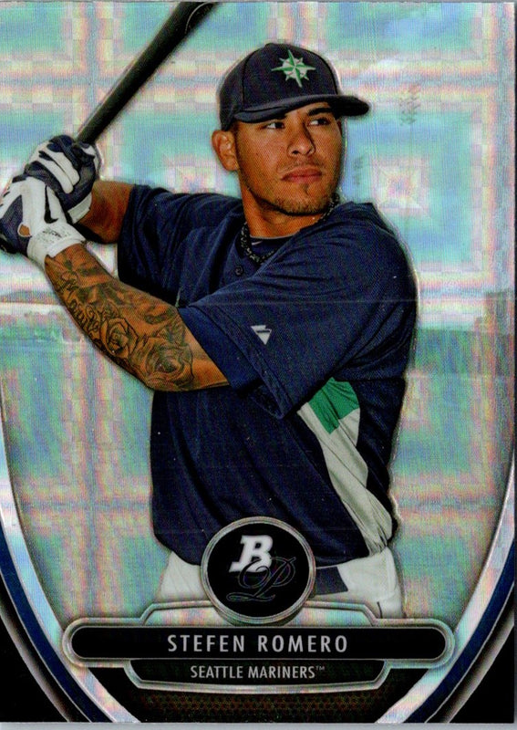 2013 Bowman Platinum Chrome Prospects Refractors Stefen Romero #BPCP86