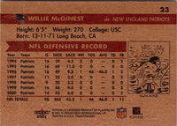 2001 Fleer Tradition Glossy Willie McGinest #23