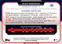 2015 Bowman Draft Picks & Prospects Alex Robinson #198