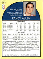 1990 Hoops Randy Allen #254