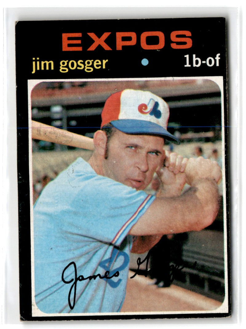 1971 Topps Jim Gosger