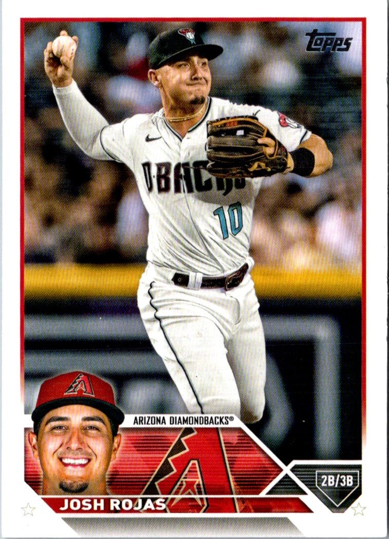 2023 Topps Heritage Red Border Josh Rojas