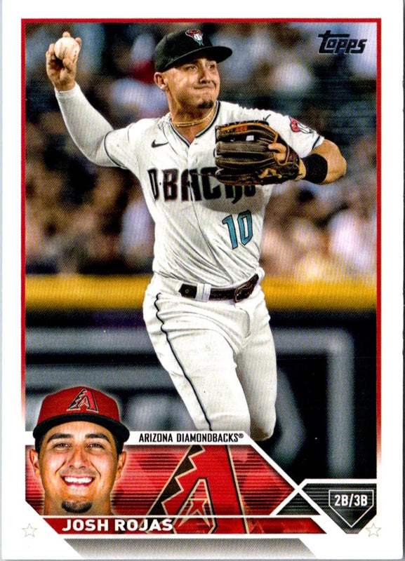 2023 Topps Heritage Red Border Josh Rojas #280