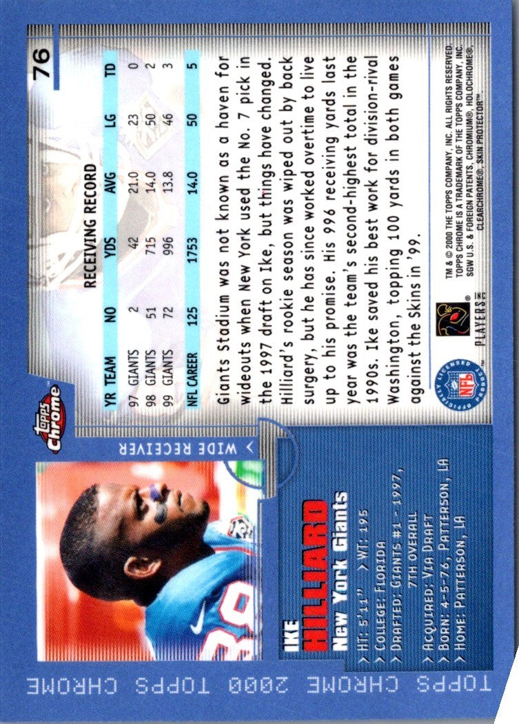 2000 Topps Chrome Ike Hilliard