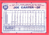 1991 Topps Traded Joe Carter #20T