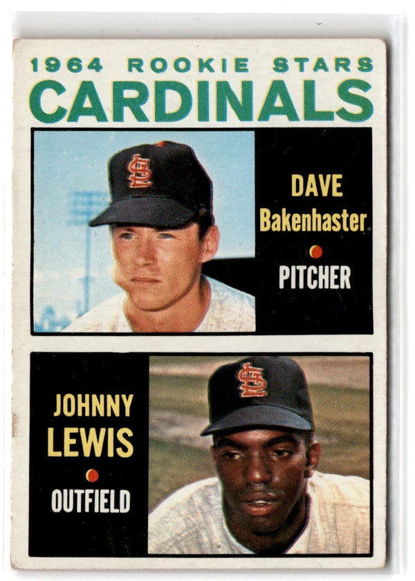 1964 Topps 1964 Cardinals Rookie Stars - Dave Bakenhaster/Johnny Lewis #479 Rookie