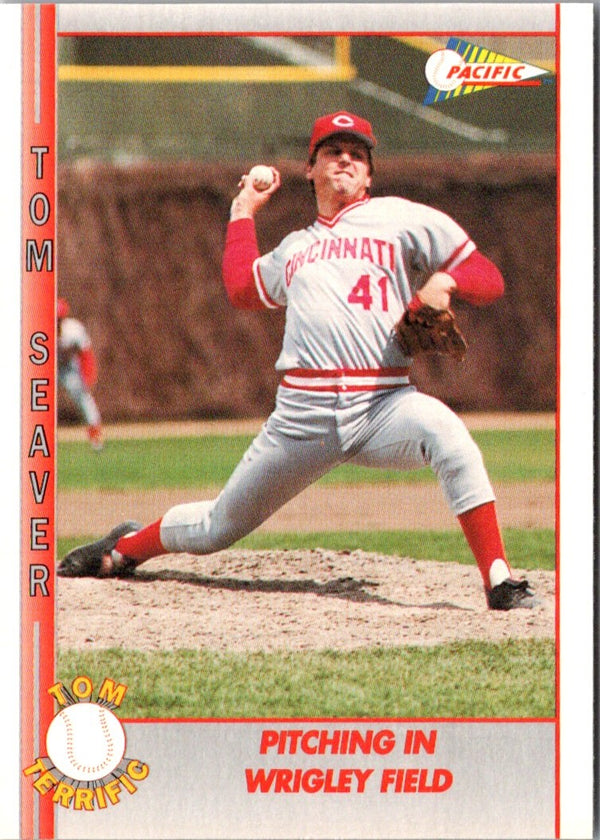 1992 Pacific Seaver Tom Seaver (Pitching in Wrigley Field) #87