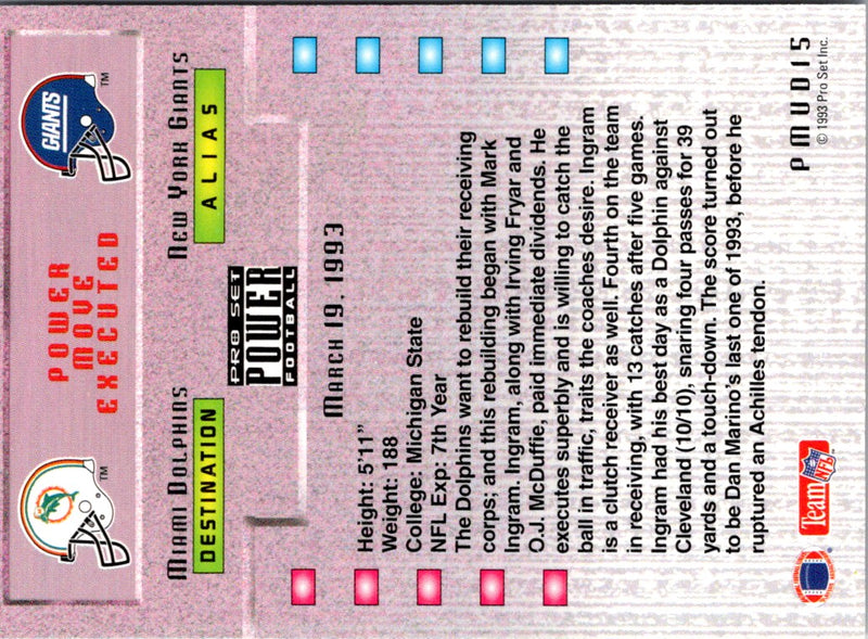 1993 Pro Set Power Update Prospects Mark Ingram