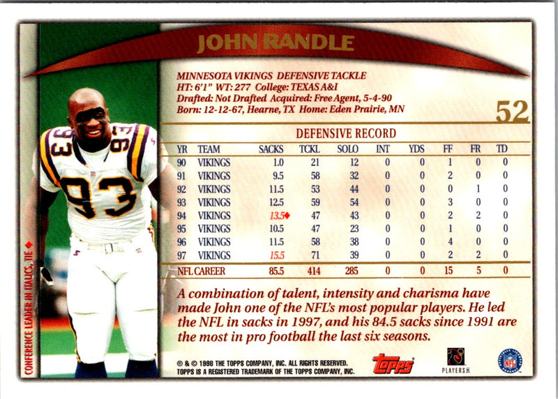 1998 Topps John Randle