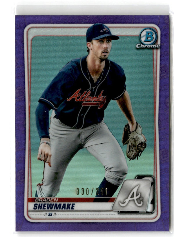 2020 Bowman Chrome Prospects Purple Braden Shewmake #BCP-219 030/250