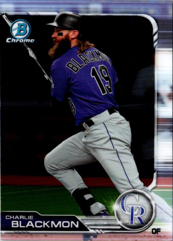 2019 Bowman Chrome Charlie Blackmon #52