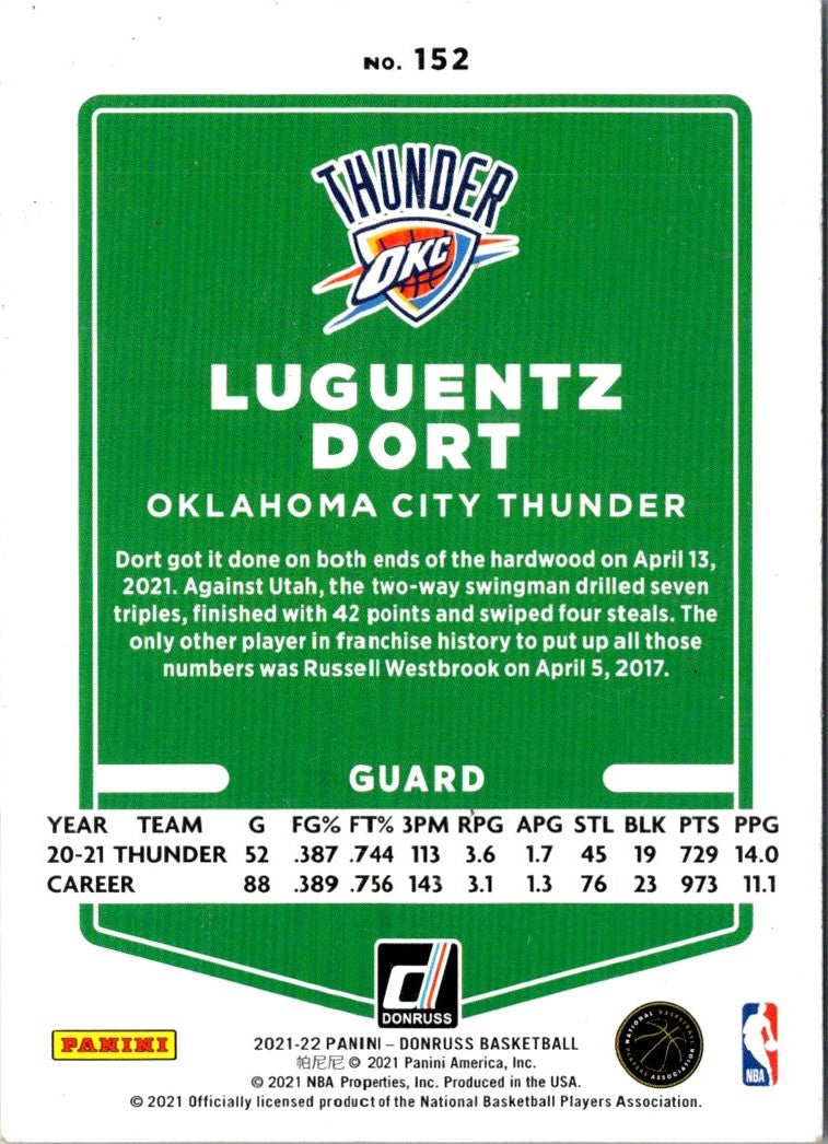 2021 Donruss Luguentz Dort