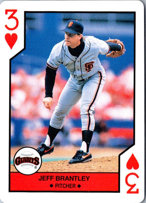 1990 U.S. Playing Card Co. Jeff Brantley #3