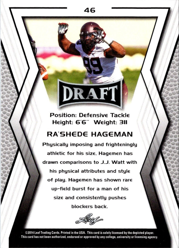 2014 Leaf Draft Ra'Shede Hageman