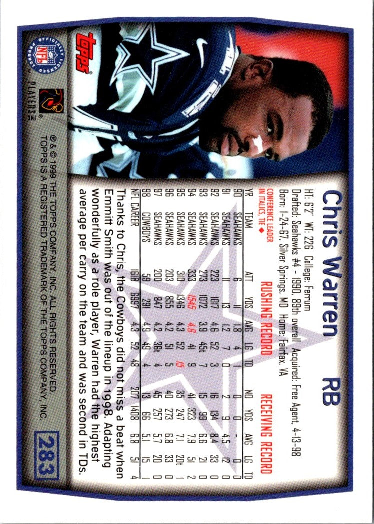 1999 Topps Chris Warren