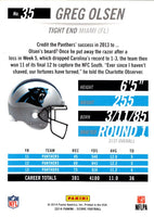 2014 Score Greg Olsen #35