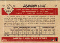 2019 Bowman Heritage Brandon Lowe #53VR-102 Rookie