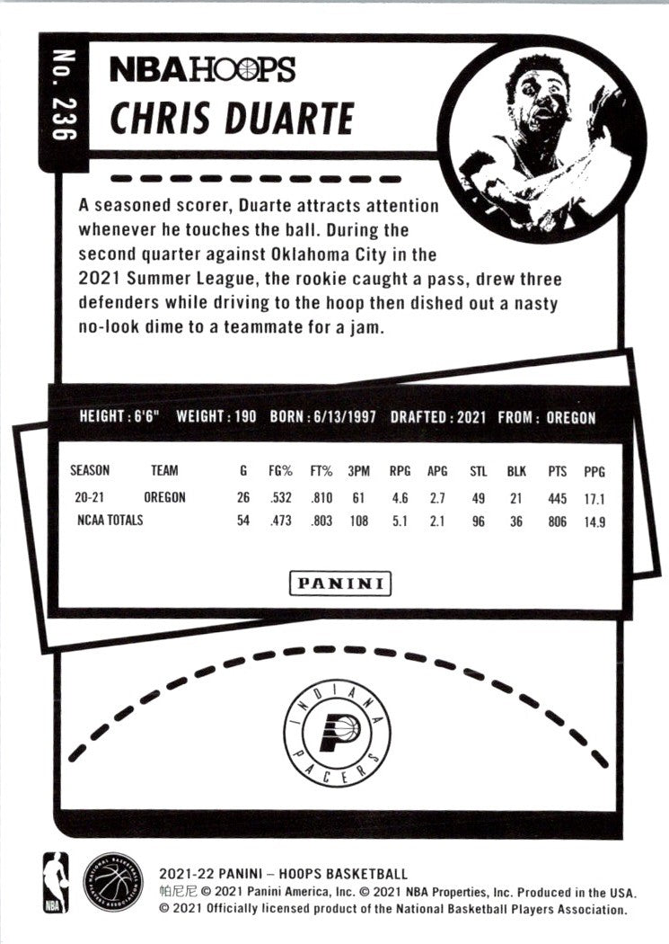 2021 Hoops Red Backs Chris Duarte