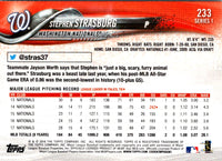 2018 Topps Stephen Strasburg #233